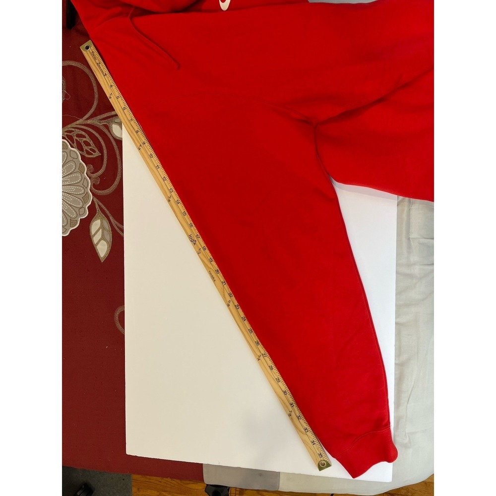 NEW Nike Sportswear Club Hoodie Sweatshirt Mens 4XLT Tall Fleece Red M31777 - Picture 7 of 8